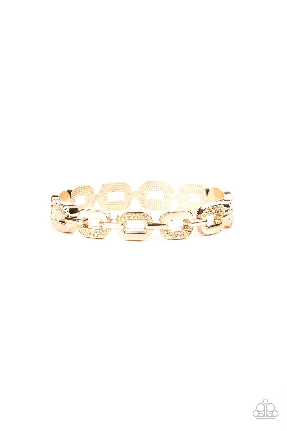 Powerhouse Plunder - Gold Paparazzi Accessories