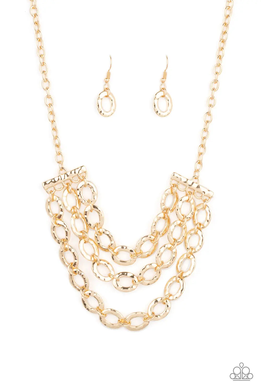 Repeat After Me - Gold Paparazzi Accessories