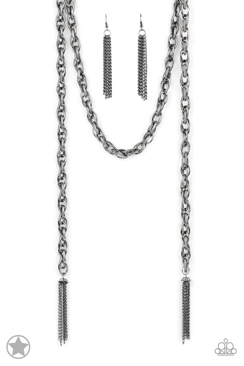SCARFed for Attention - Gunmetal Paparazzi Accessories