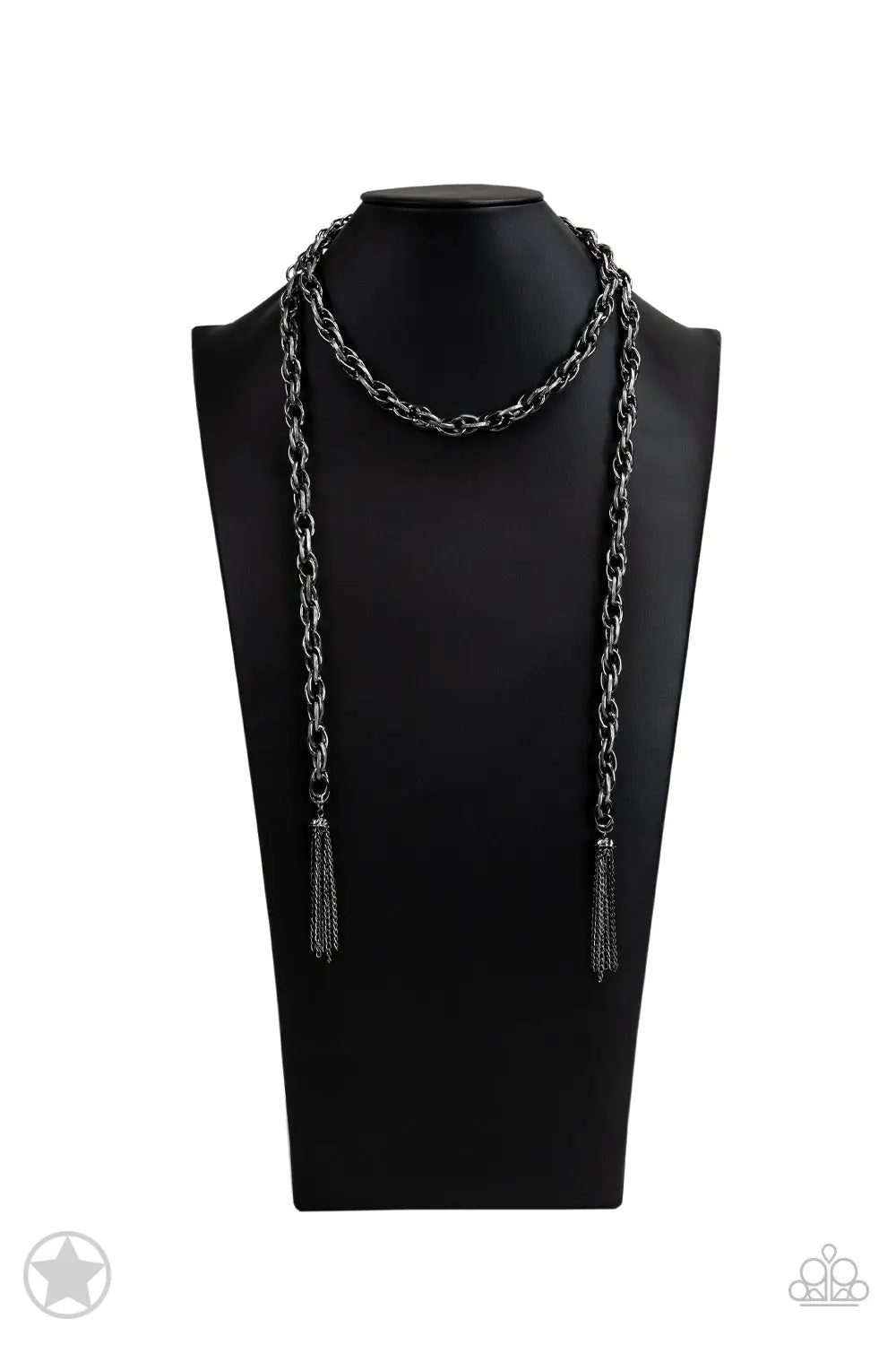SCARFed for Attention - Gunmetal Paparazzi Accessories