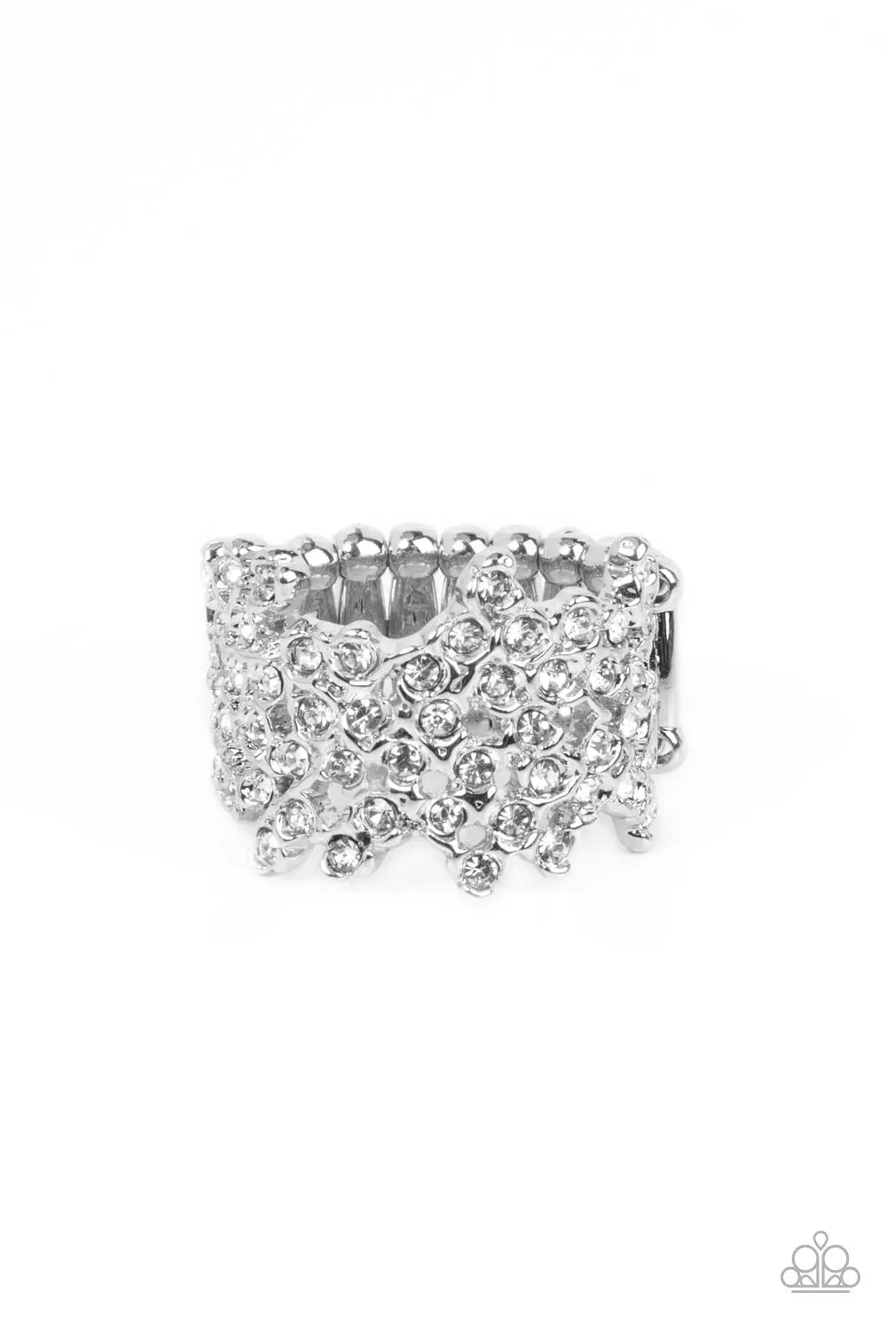 Sizzling Shimmer - White Paparazzi Accessories
