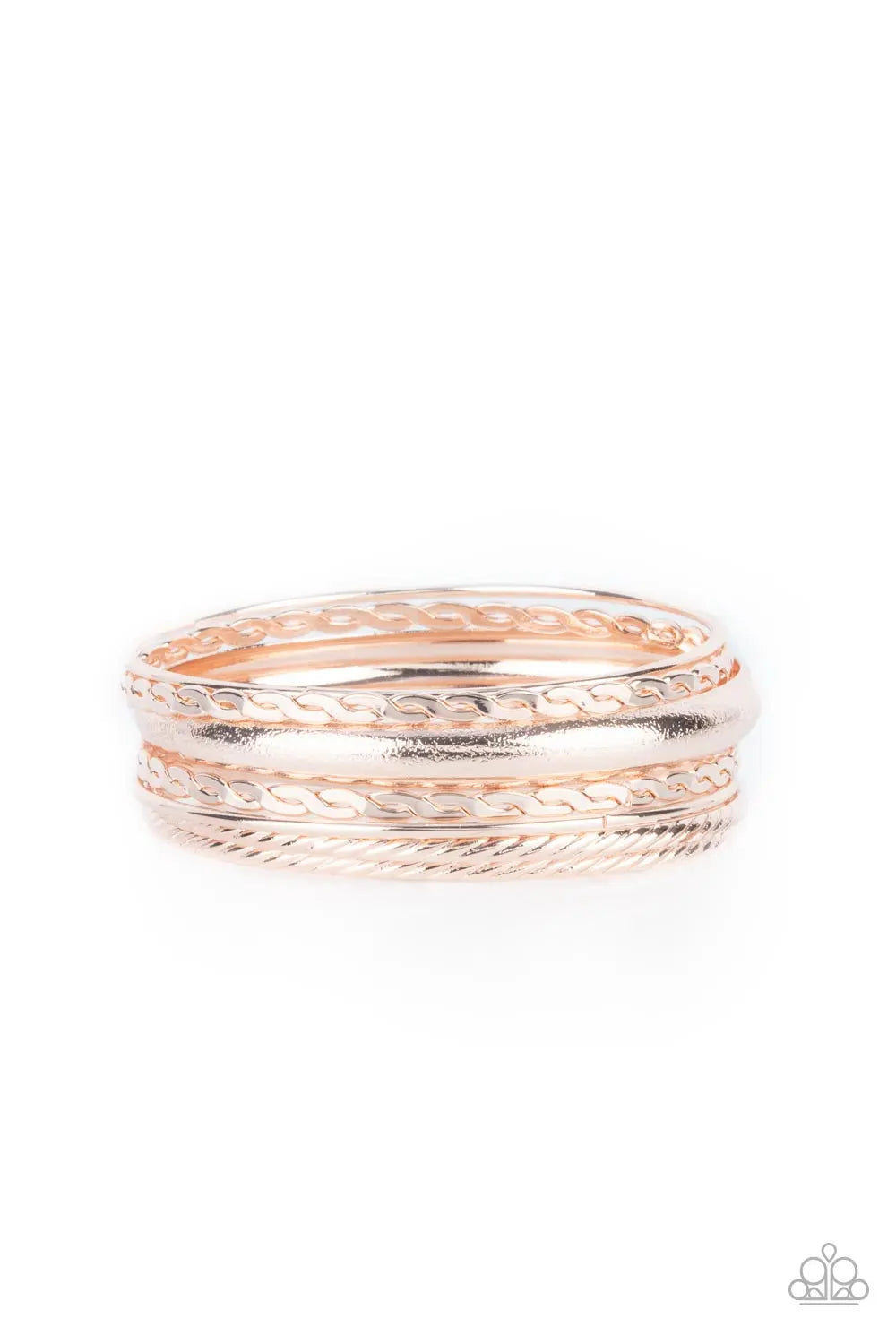 Trophy Texture - Rose Gold Paparazzi Accessories