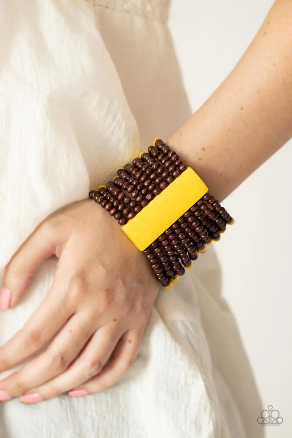 Tropical Trendsetter - Yellow Paparazzi Accessories