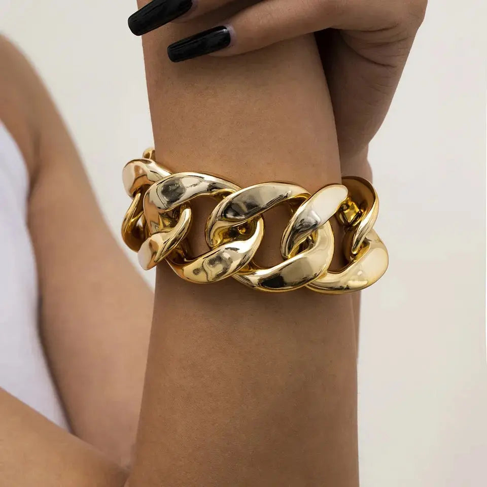 Acrylic Chunky Necklace and Bracelet Set GlamChasyn
