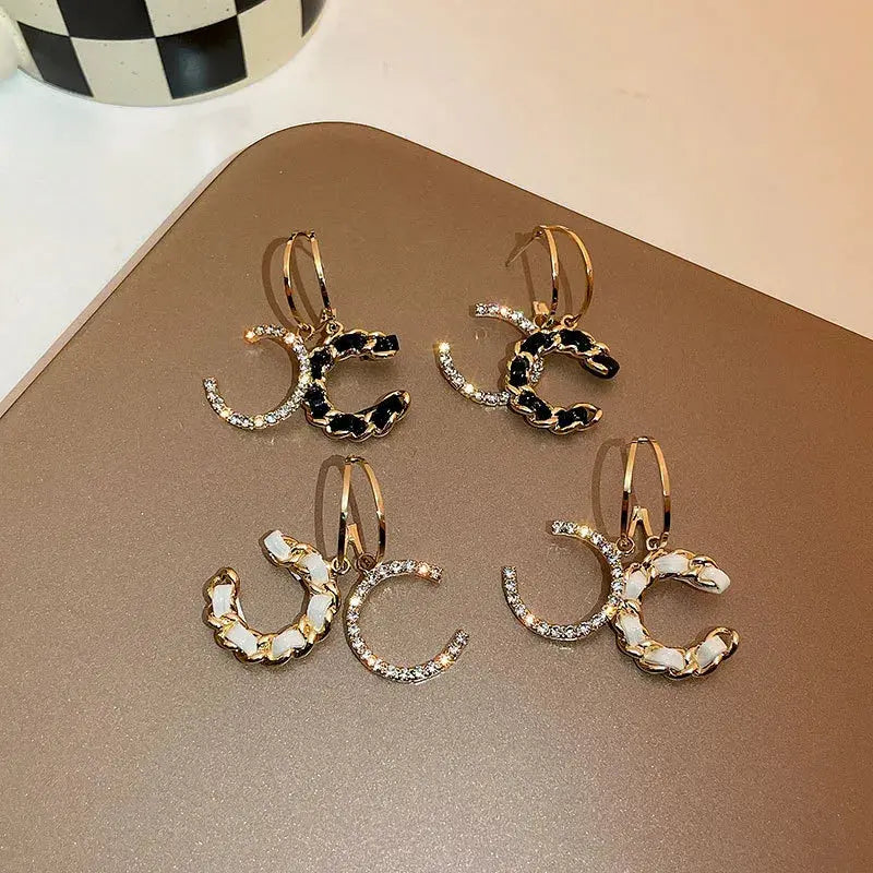 C Shaped Luxury Earrings GlamChasyn