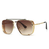 Cam Steampunk Square Metal Sunglasses SOG