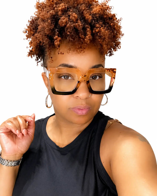 Charmaine Sunglasses | Oversized Square Cat-Eye Fashion Frames Shadez of Glam