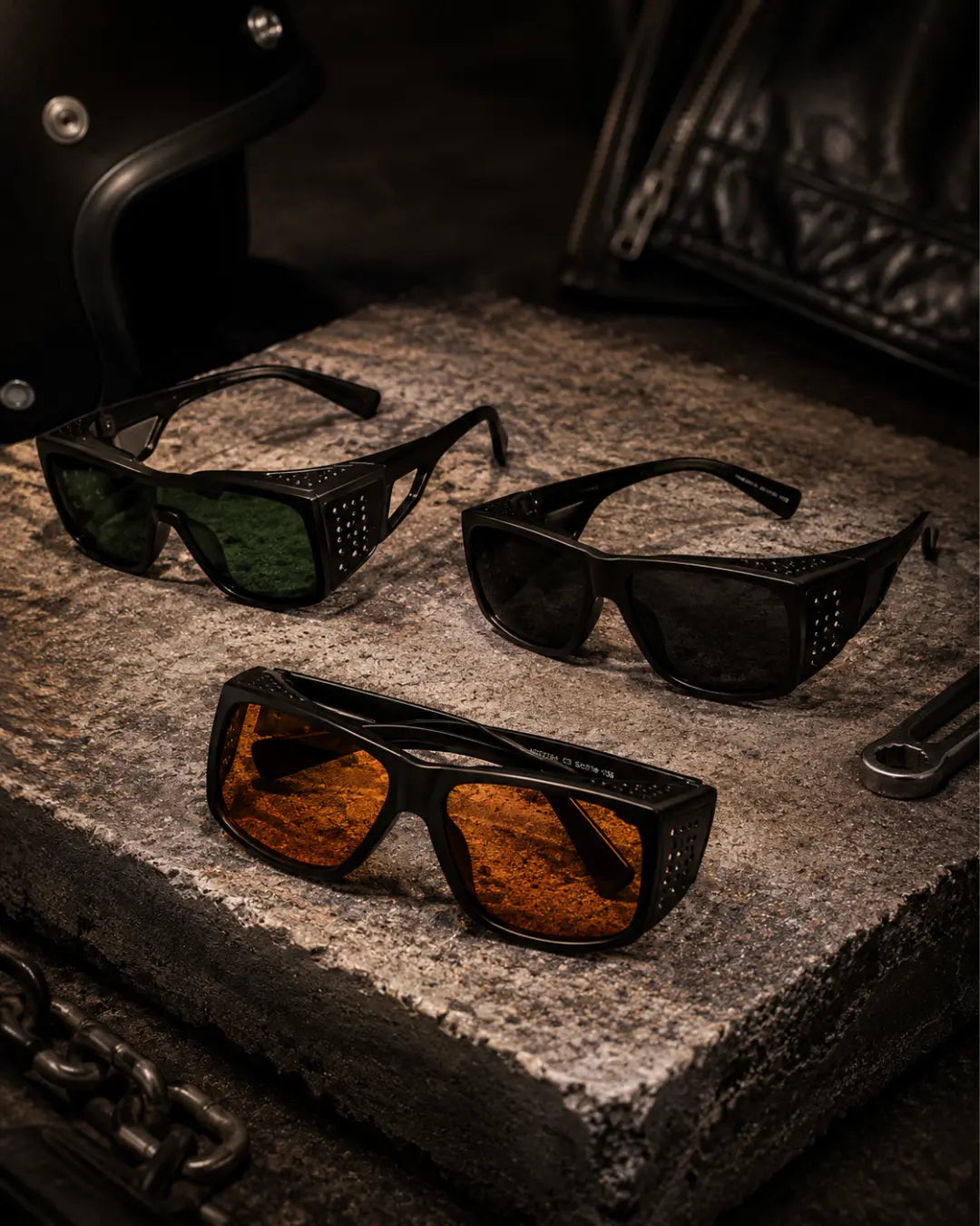 Crosswind Shield Sunglasses | Men's Wraparound Wind-Blocking Eyewear Shadez of Glam