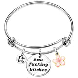 Dedication Adjustable Bangle Bracelets GlamChasyn