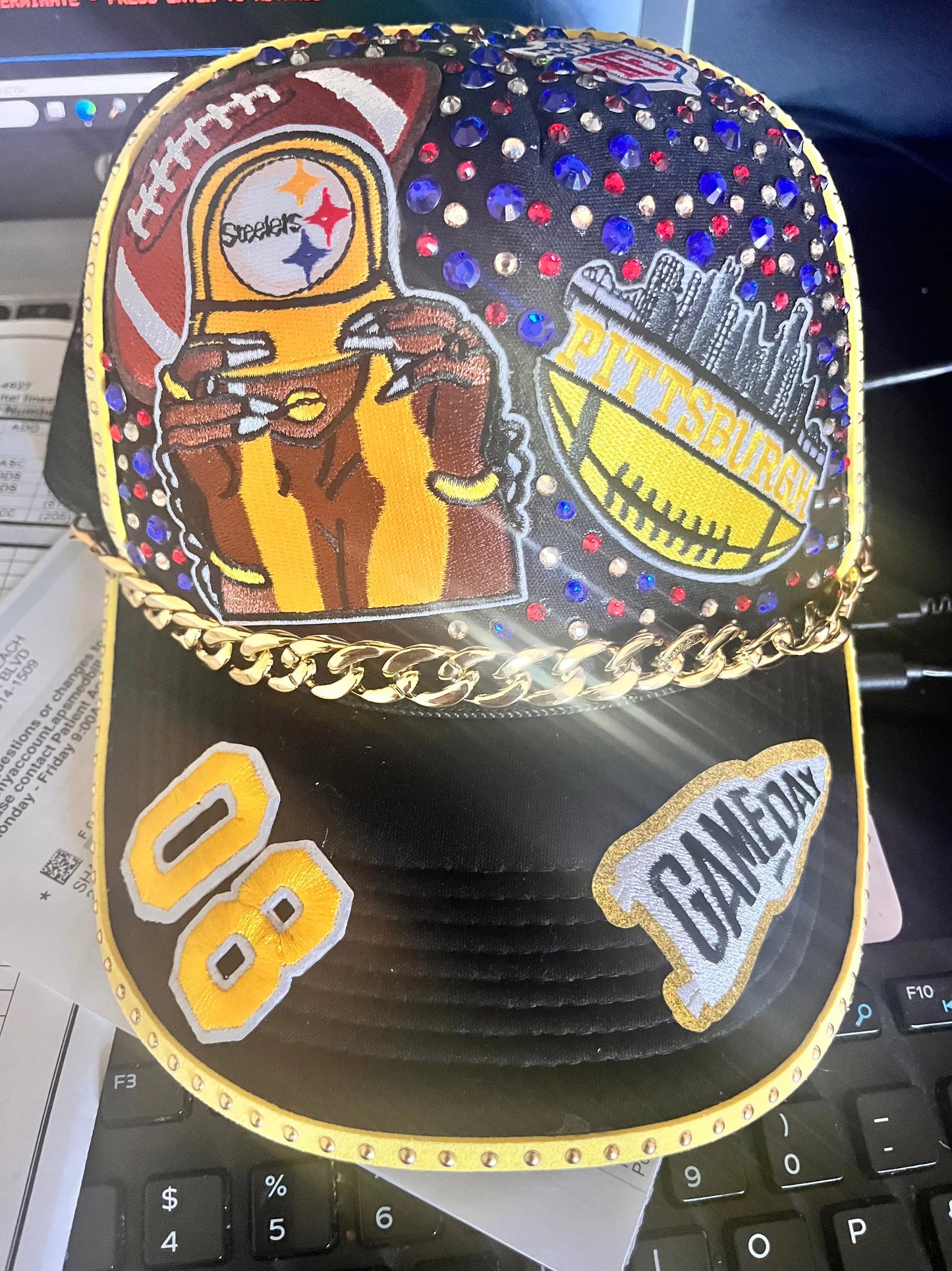 Game Day Junk Hats GlamChasyn Boutique