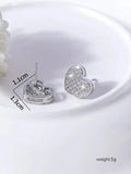 Heart Shaped Post Earrings GlamChasyn