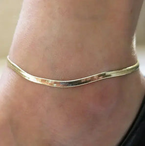 Herringbone Anklet GlamChasyn