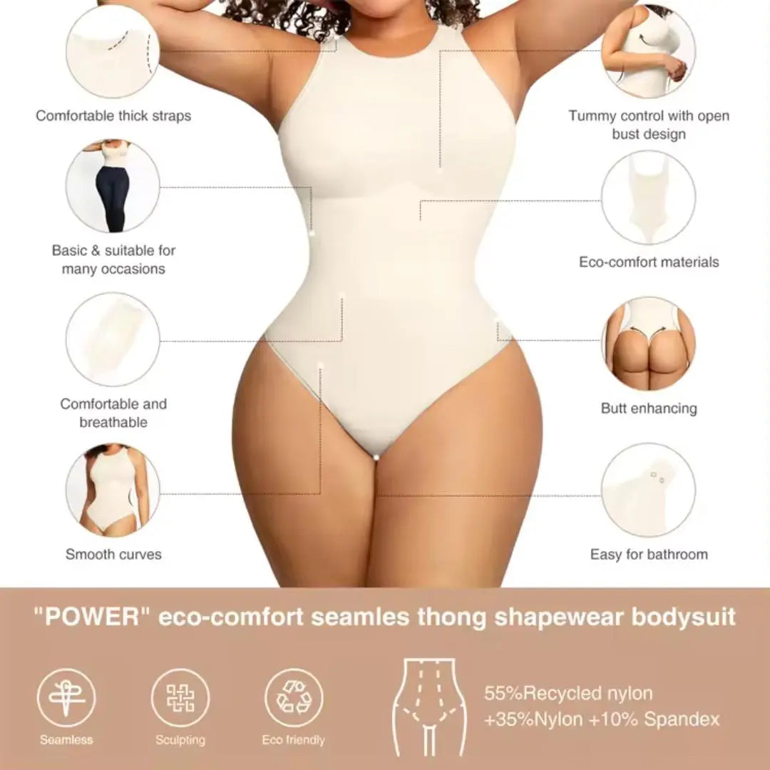 One Piece Sleeveless Bodysuit GlamChasyn