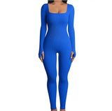 Ribbed Long Sleeve Jumpsuit GlamChasyn