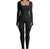 Ribbed Long Sleeve Jumpsuit GlamChasyn