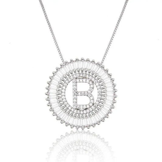 Sparkling Bling Initial Necklace GlamChasyn