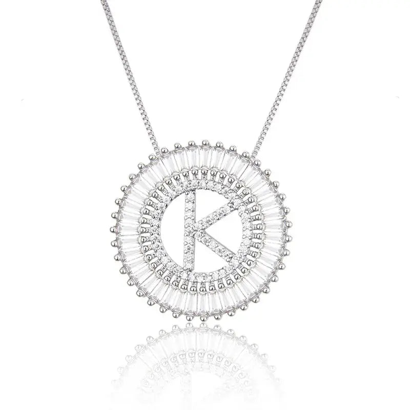Sparkling Bling Initial Necklace GlamChasyn