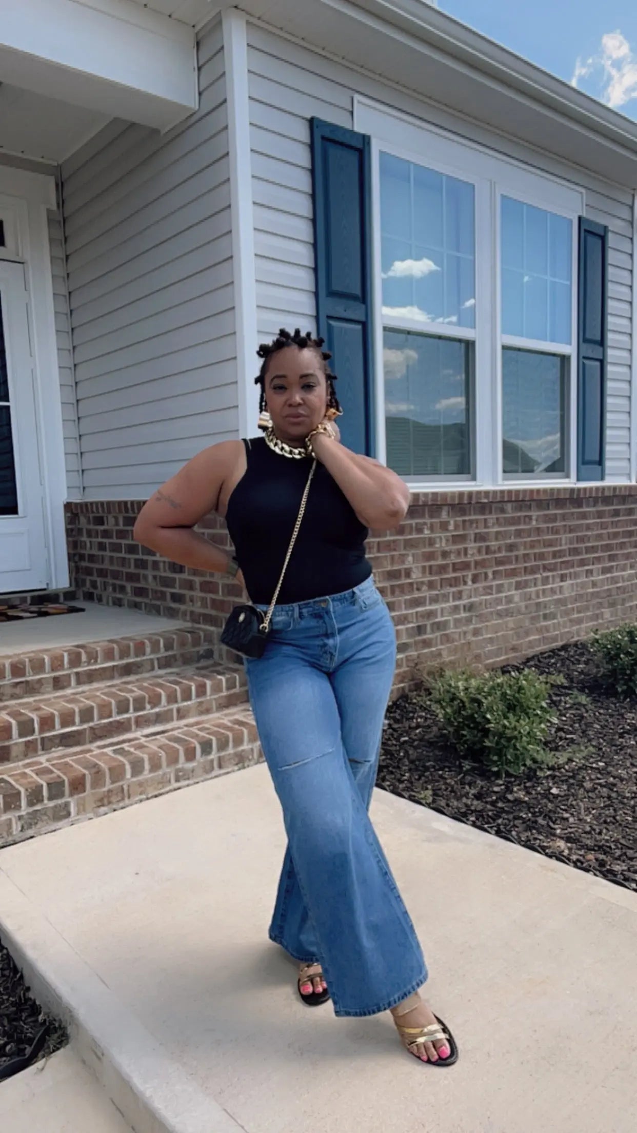 Stacie Lightweight Wide Leg Jeans GlamChasyn