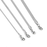 Stainless Steel Herringbone Necklace GlamChasyn
