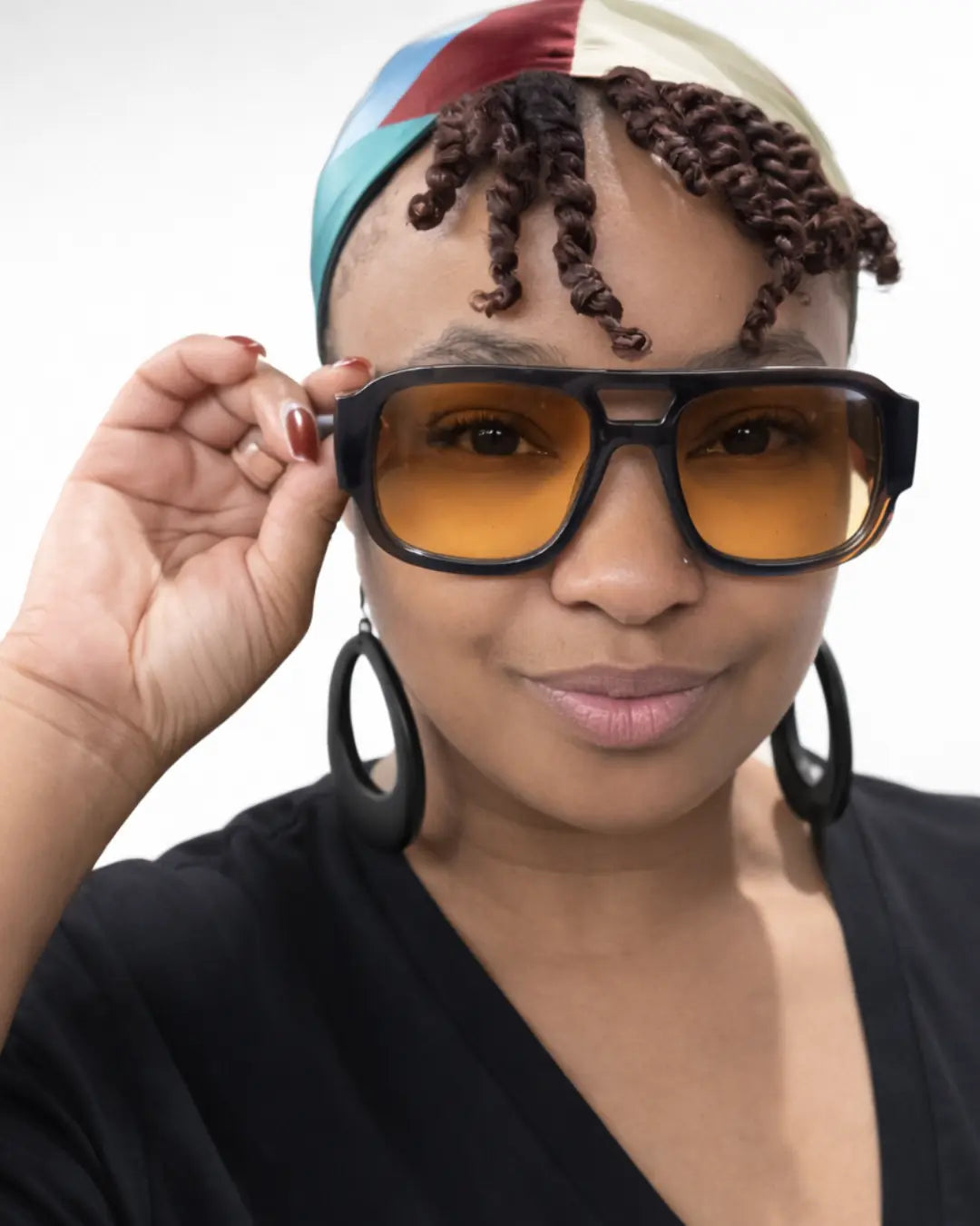 The Power Move Oversized Square Sunglasses Shadez of Glam