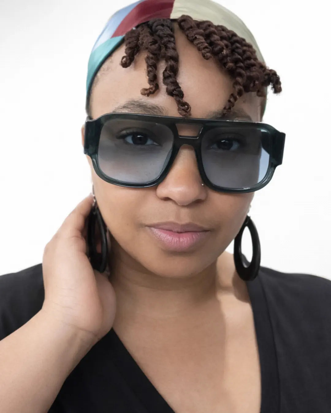 The Power Move Oversized Square Sunglasses Shadez of Glam