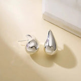 Water Droplet Post Earrings GlamChasyn