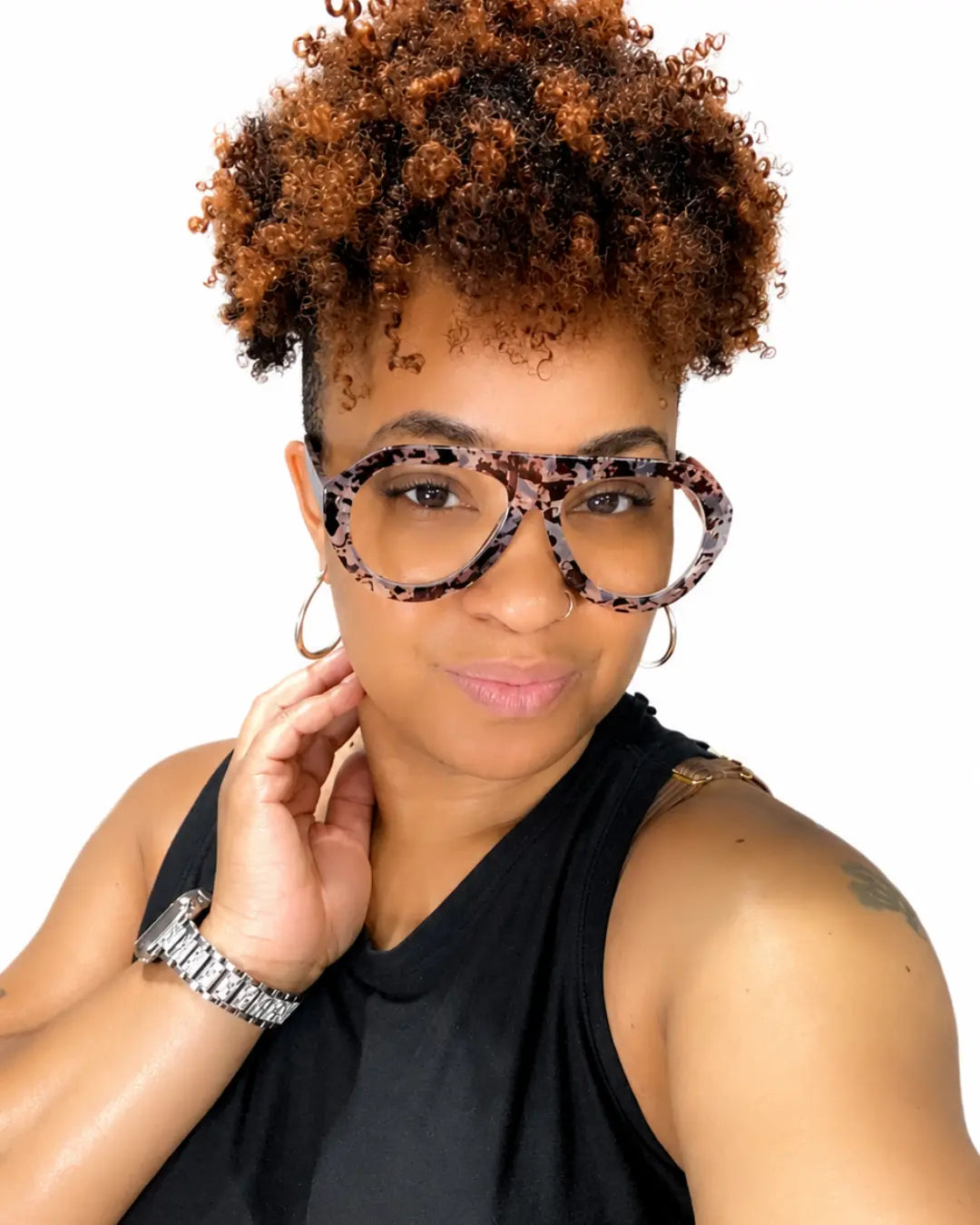 Whiskey Glaze Vintage Oversized Frames | Women's Retro Fashion Eyeglasses Shadez of Glam