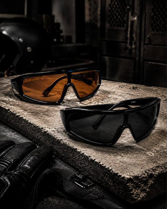 Wrapped Around Shield Sunglasses | Men's Wraparound Sport & Motorcycle Eyewear Shadez of Glam