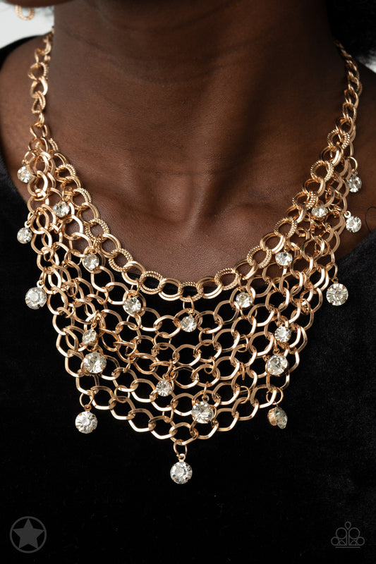 Fishing for Compliments - Gold Paparazzi Accessories