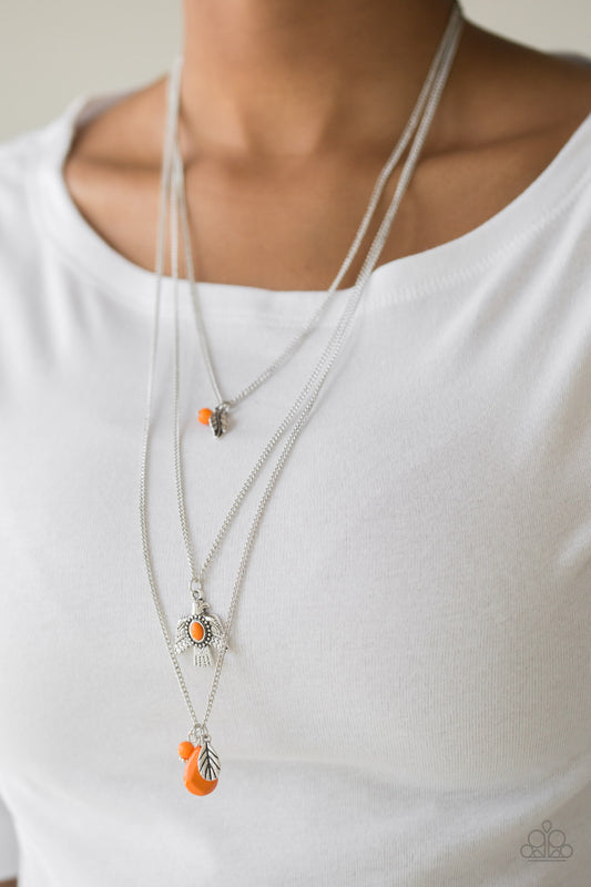 Soar With The Eagles - Orange Paparazzi Accessories