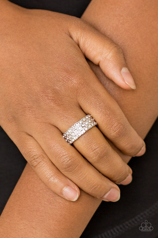 Feeling Fab-YOU-less - White Paparazzi Accessories