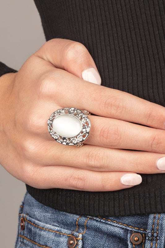 Moonlit Marigold - White Paparazzi Accessories