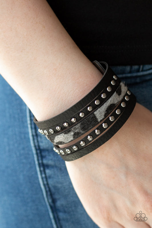 Born To Be WILDCAT - Silver Paparazzi Accessories