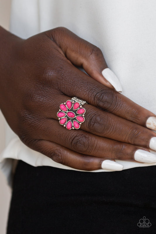 Stone Gardenia - Pink Paparazzi Accessories