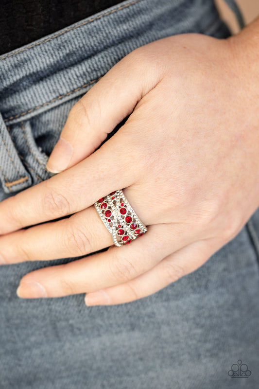 Elegant Effervescence - Red Paparazzi Accessories