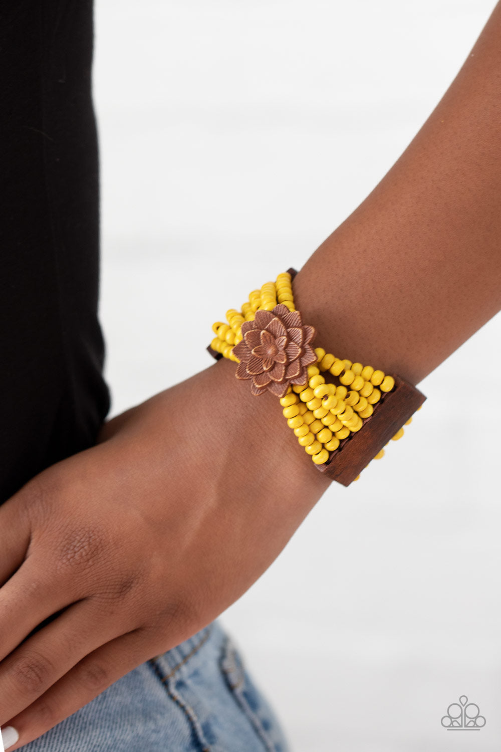 Tropical Sanctuary - Yellow Paparazzi Accessories