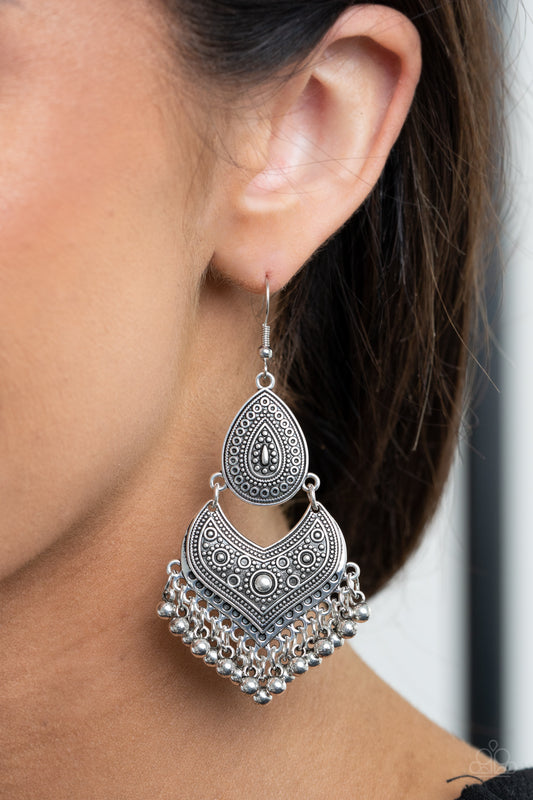 Music To My Ears - Silver Paparazzi Accessories