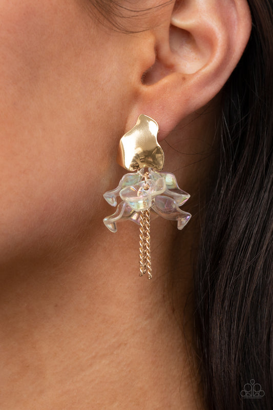 Harmonically Holographic - Gold Paparazzi Accessories