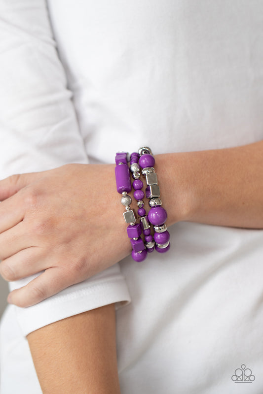 Perfectly Prismatic - Purple Paparazzi Accessories