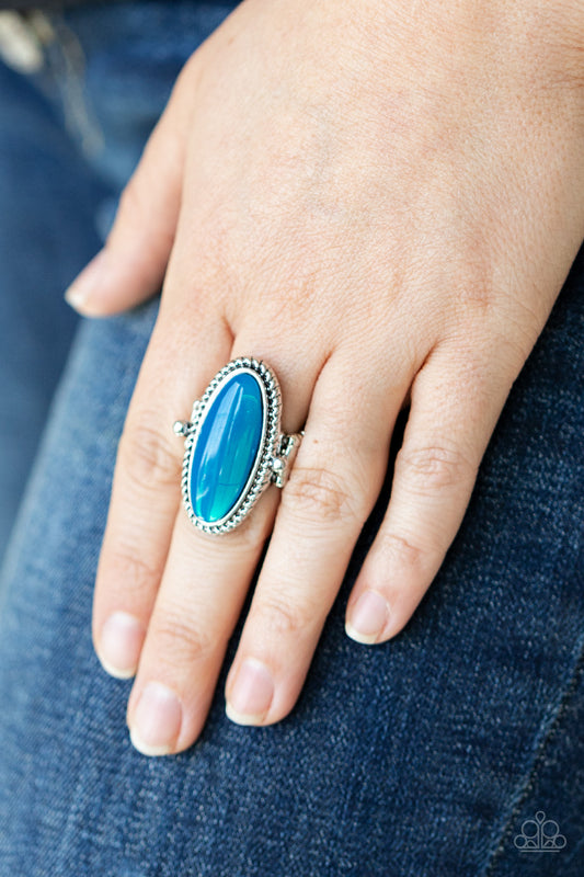 Oval Oasis - Blue Paparazzi Accessories