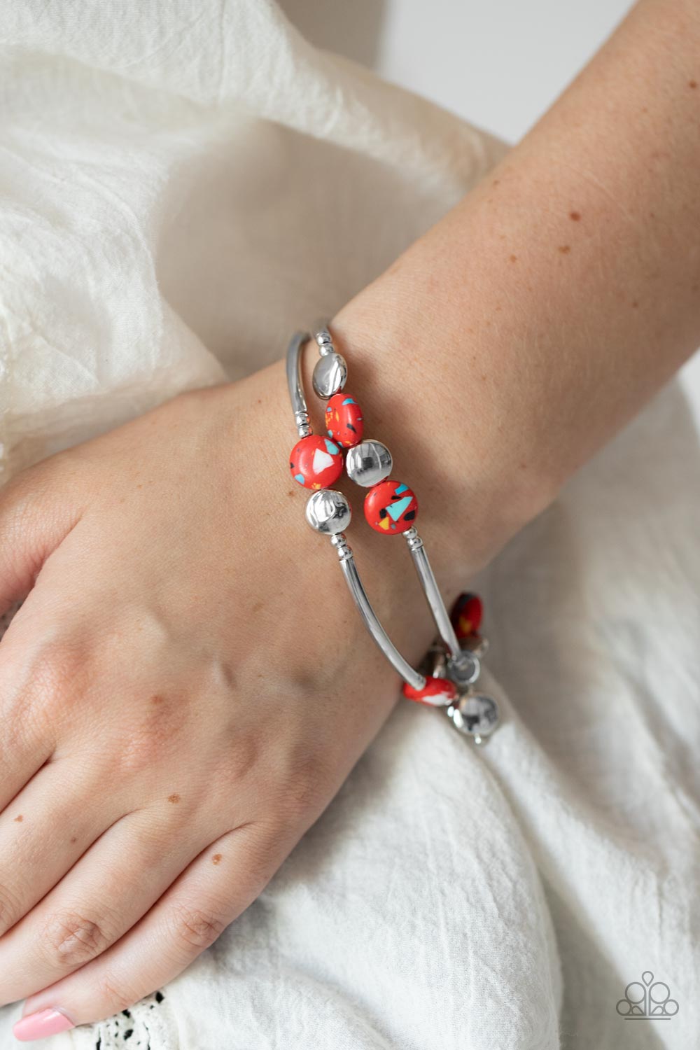 Terrazzo Territory - Red Paparazzi Accessories