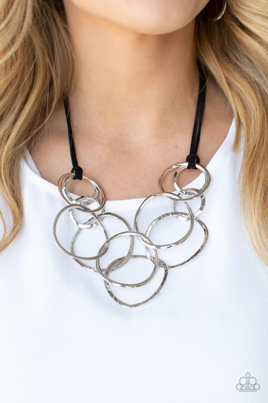 Spiraling Out of COUTURE - Silver Paparazzi Accessories