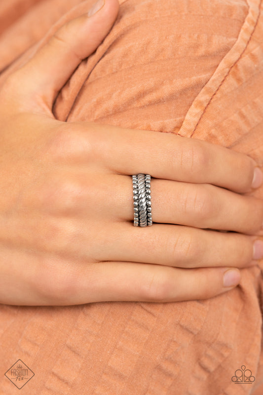 Tangible Texture - Silver Paparazzi Accessories