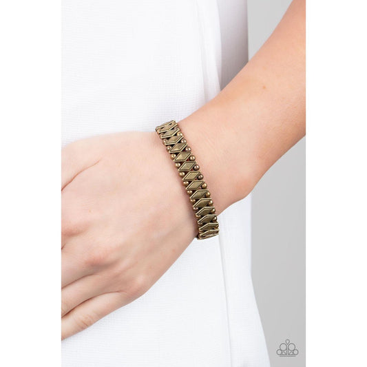 Abstract Advisory - Brass Paparazzi Accessories