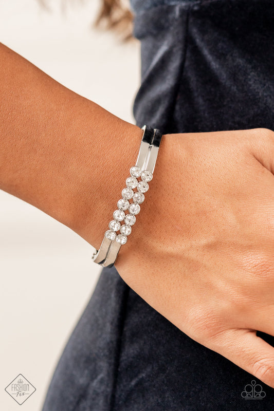 Doubled Down Dazzle - White Paparazzi Accessories