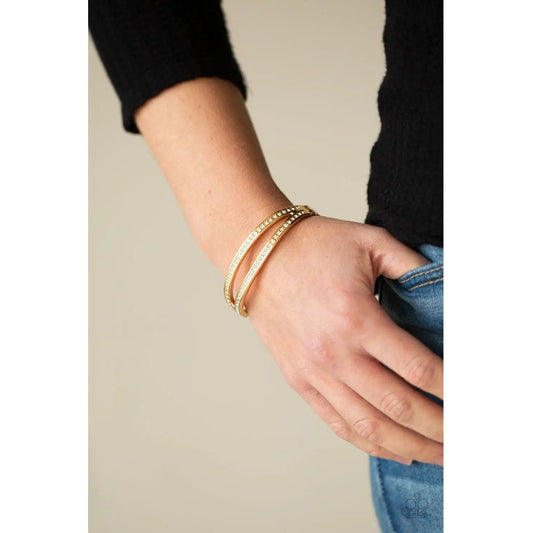 A Show of FIERCE - Gold Paparazzi Accessories