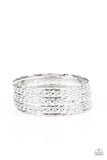 Back-To-Back Stacks - Silver Paparazzi Accessories