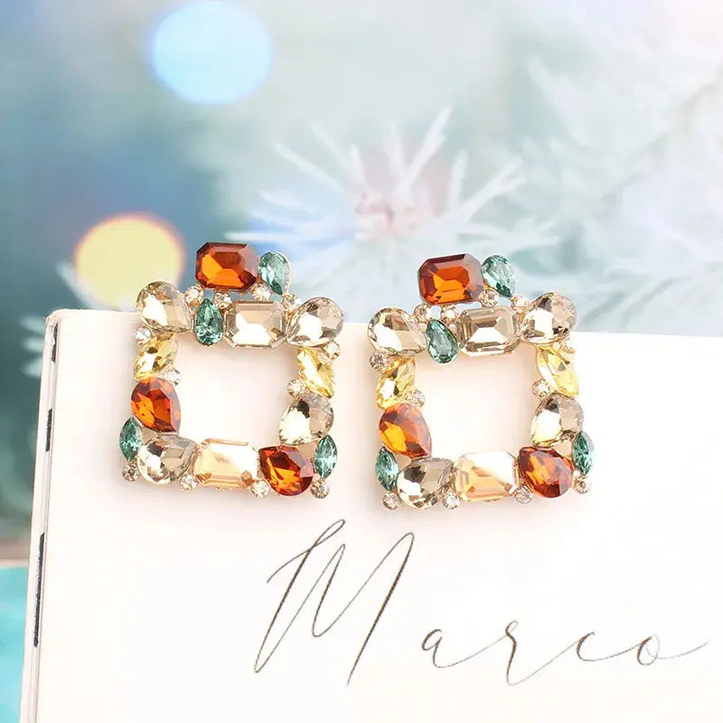 Camila Bohemian Square Earrings GlamChasyn
