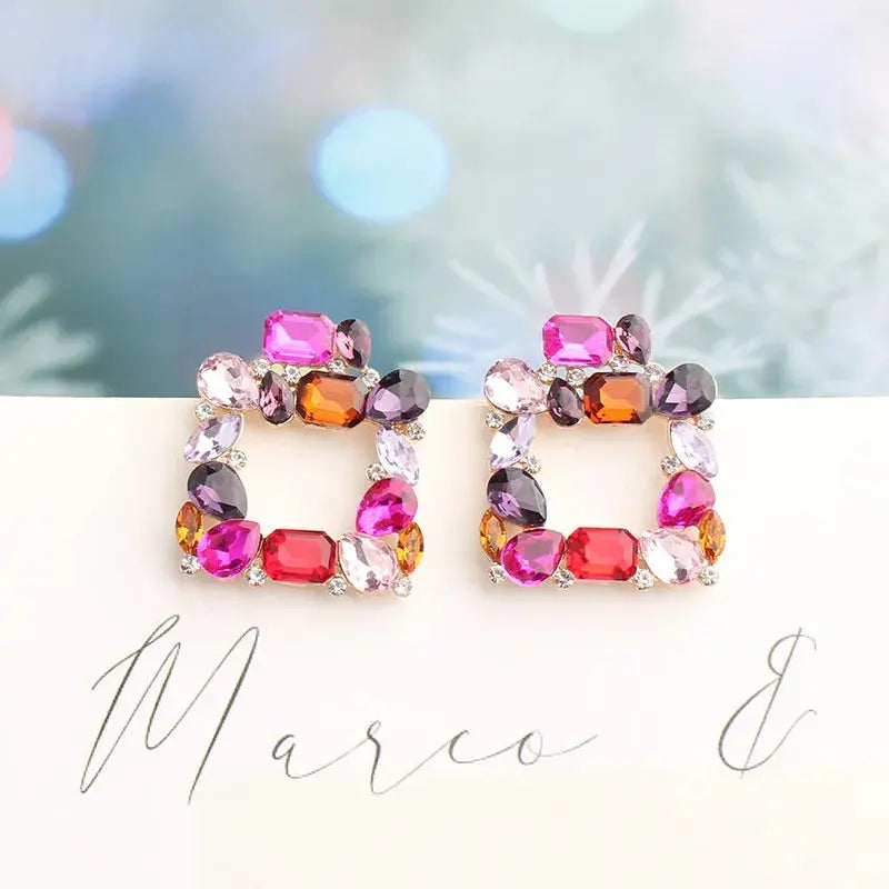 Camila Bohemian Square Earrings GlamChasyn