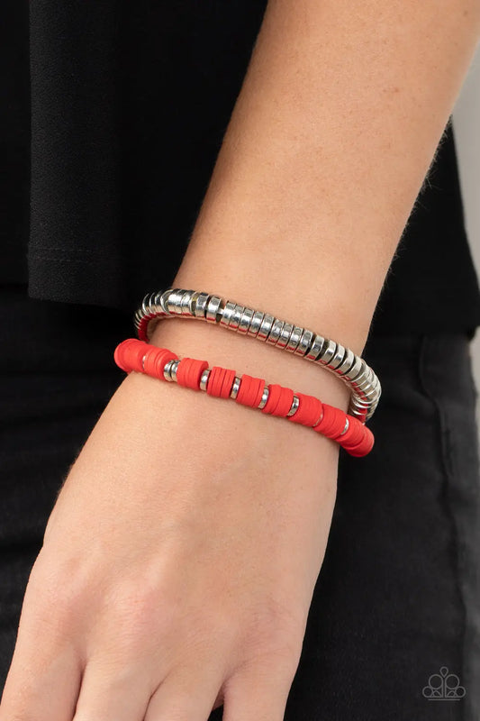 Catalina Marina - Red Paparazzi Accessories